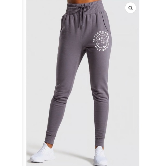 Gymshark Legacy Fitness Jogger High Waist Drawstring Small Athleisure Gray - Picture 1 of 6